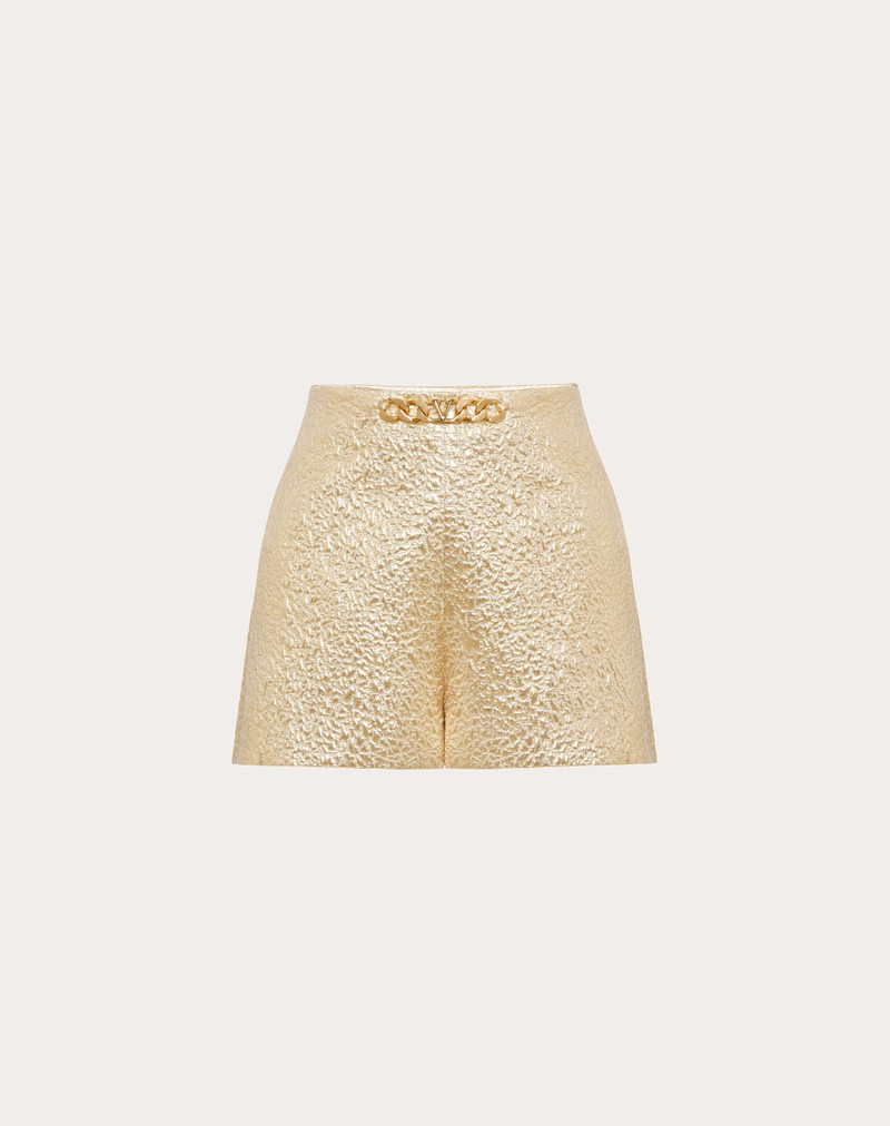 CRISPY GOLD VLOGO CHAIN SHORTS - 1