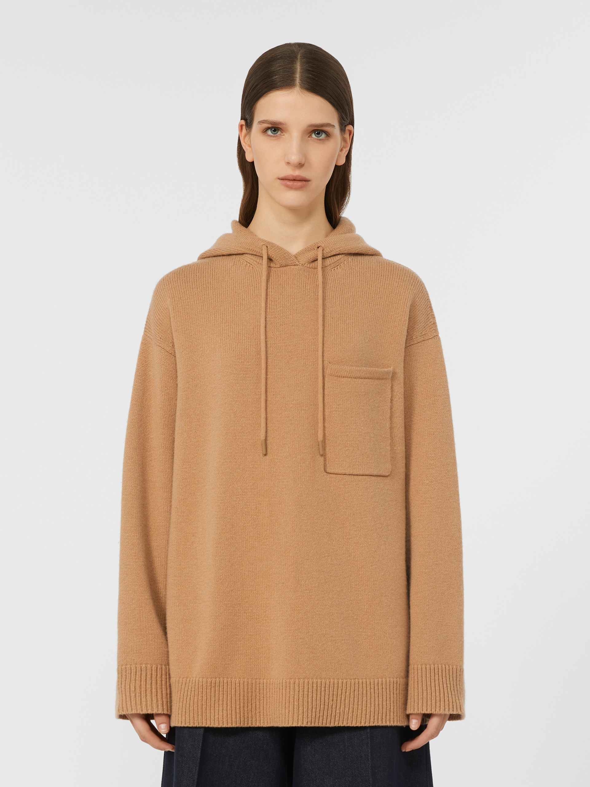 LIANA Wool and cashmere hooded sweatshirt - 3