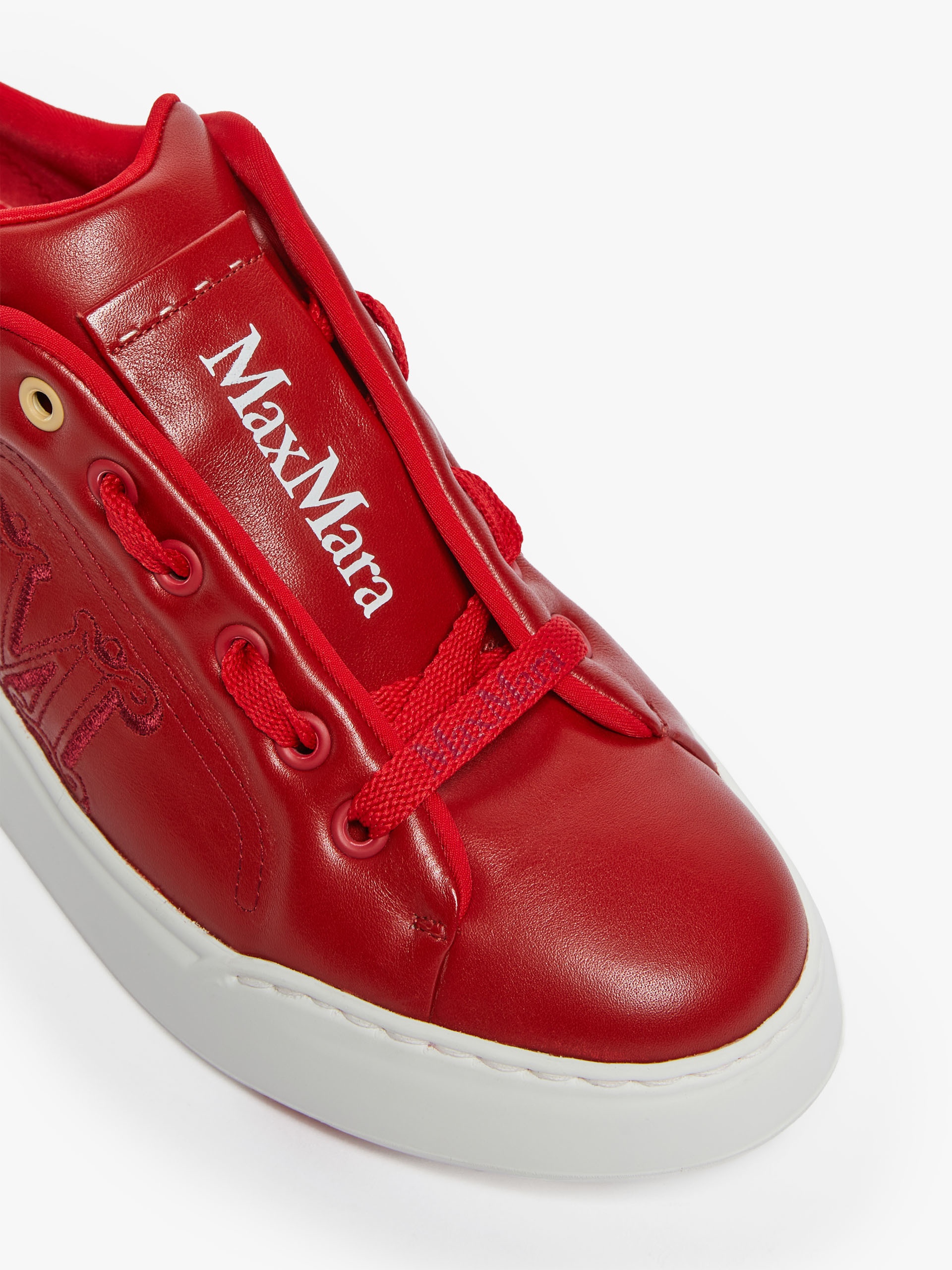 MAXICNY Leather sneakers with embroidery - 4