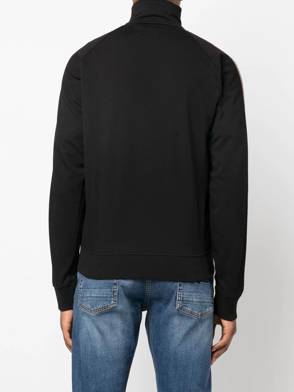 embroidered-logo zip-up sweatshirt - 4