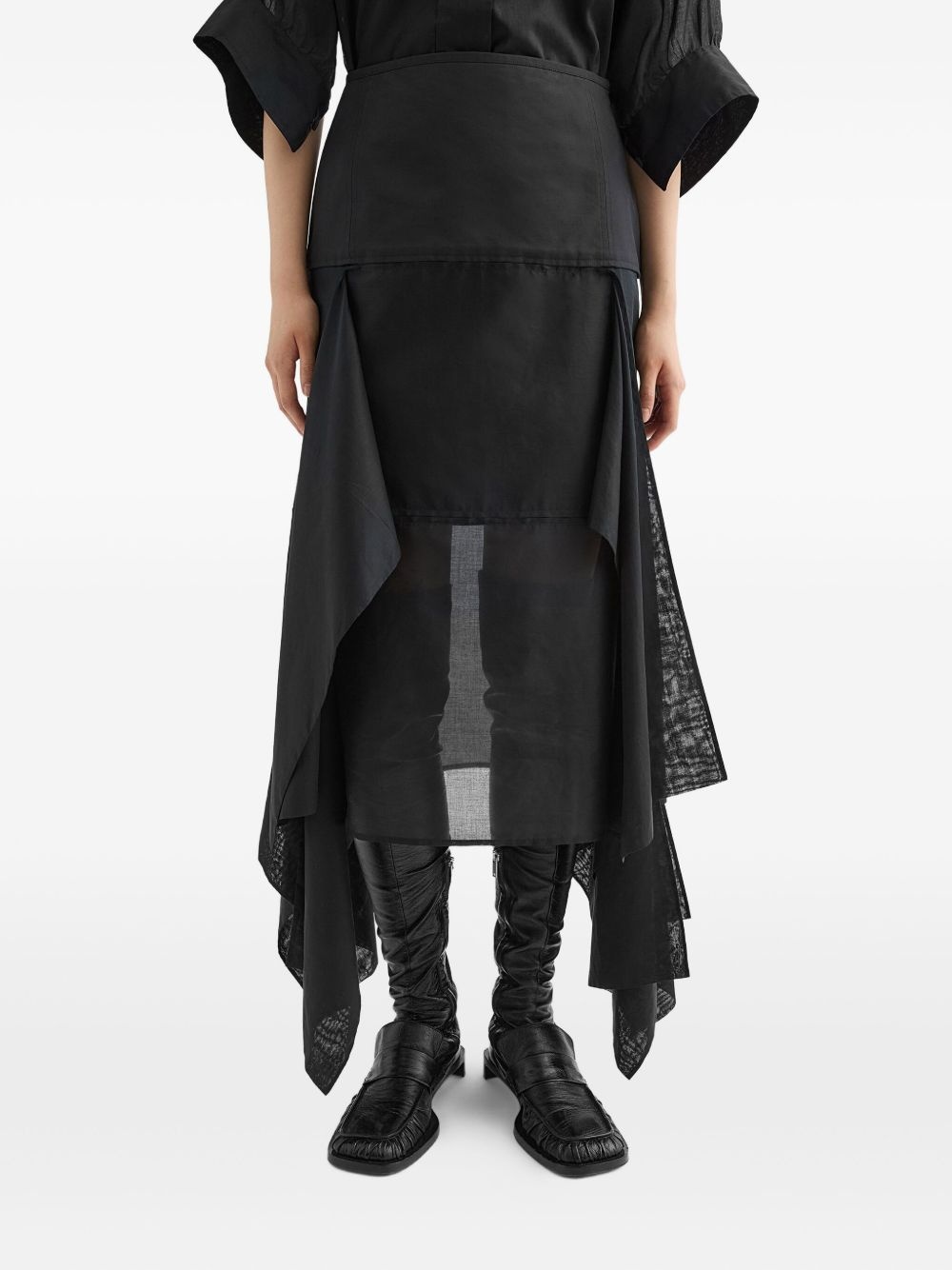 panelled midi skirt - 3
