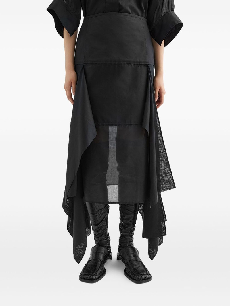 panelled midi skirt 3