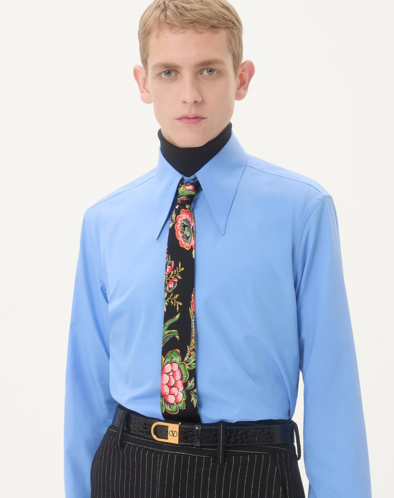 Valentino SILK TIE WITH PAPIER FLORAL PATTERN outlook