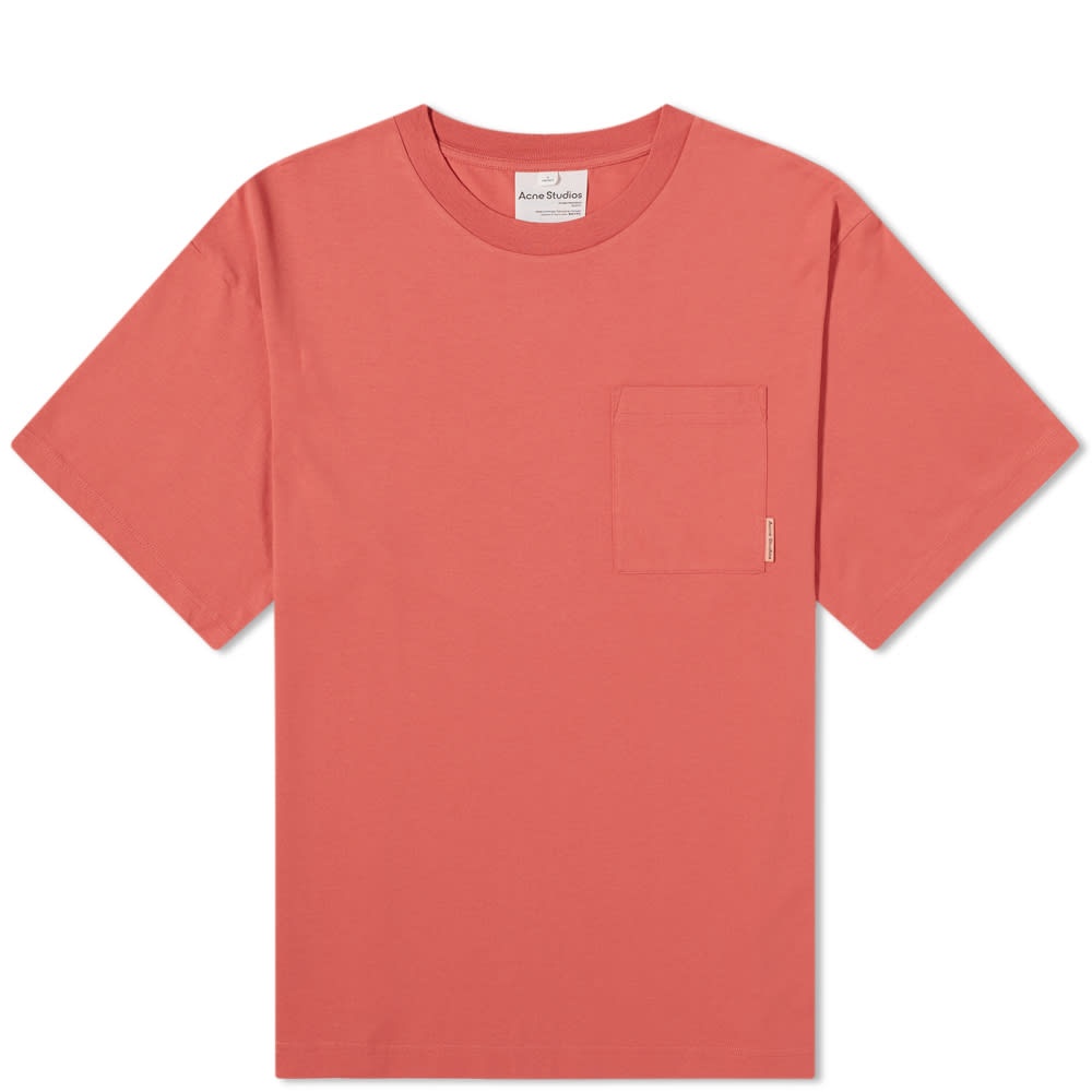 Acne Studios Extorr Pocket Pink Label Tee - 1