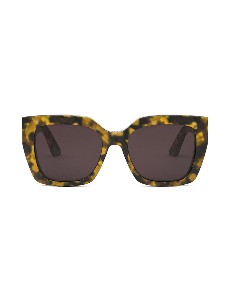 Women's MissDior S2I Square Sunglasses - Brown Blonde Havana 1