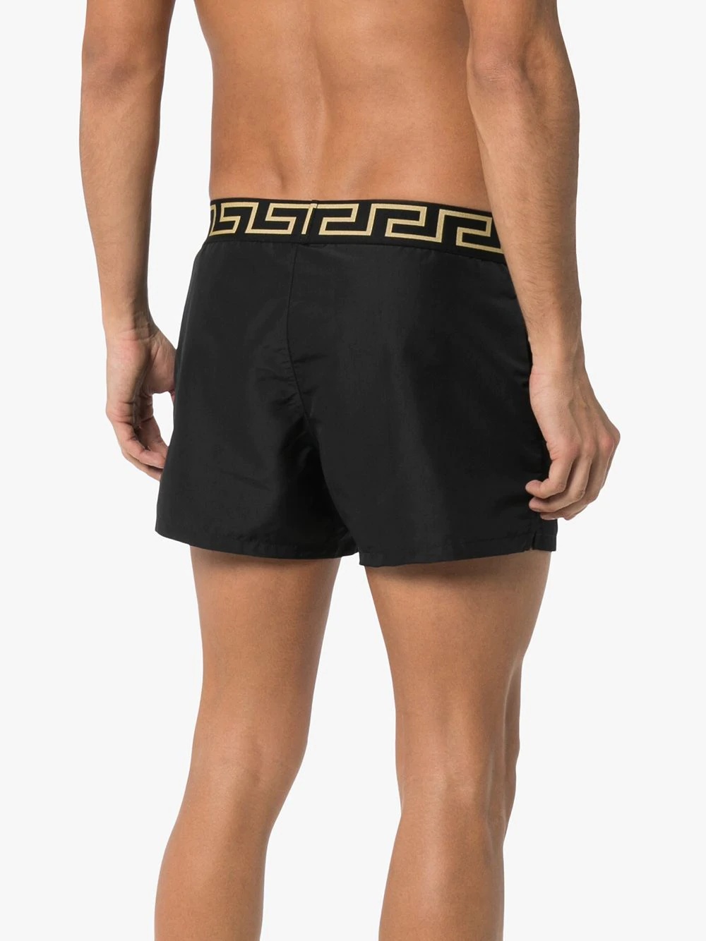 Greca-print swim shorts - 4