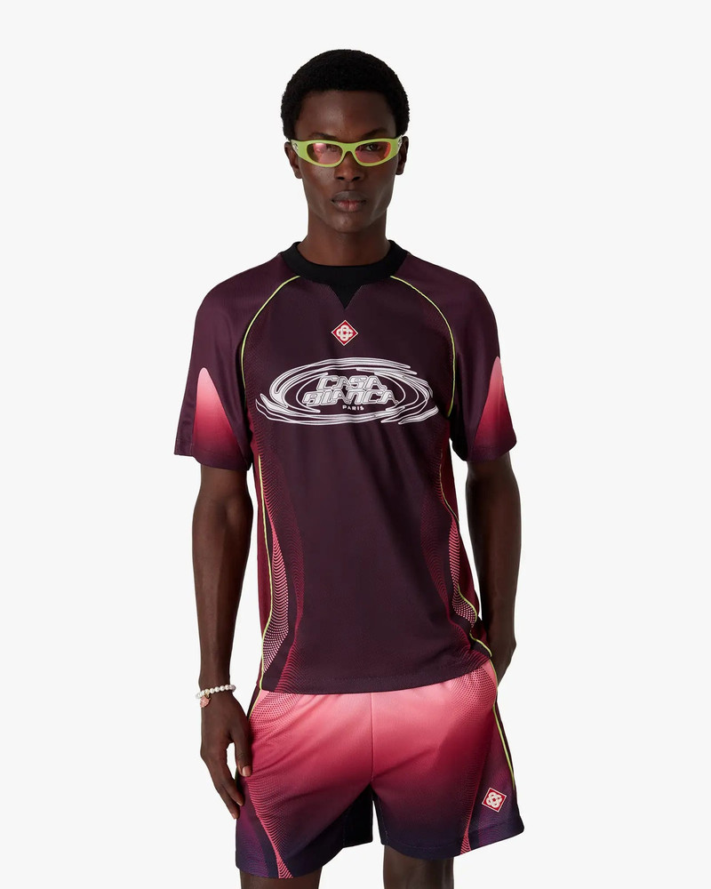 Aubergine Gradient Short Sleeve Football Jersey 4