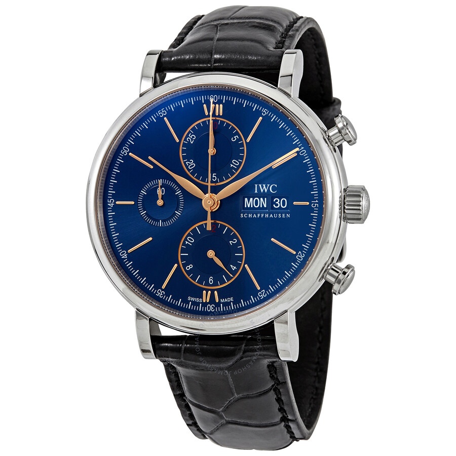 IWC Portofino Chronograph Automatic Blue Dial Men's Watch IW391036 - 1