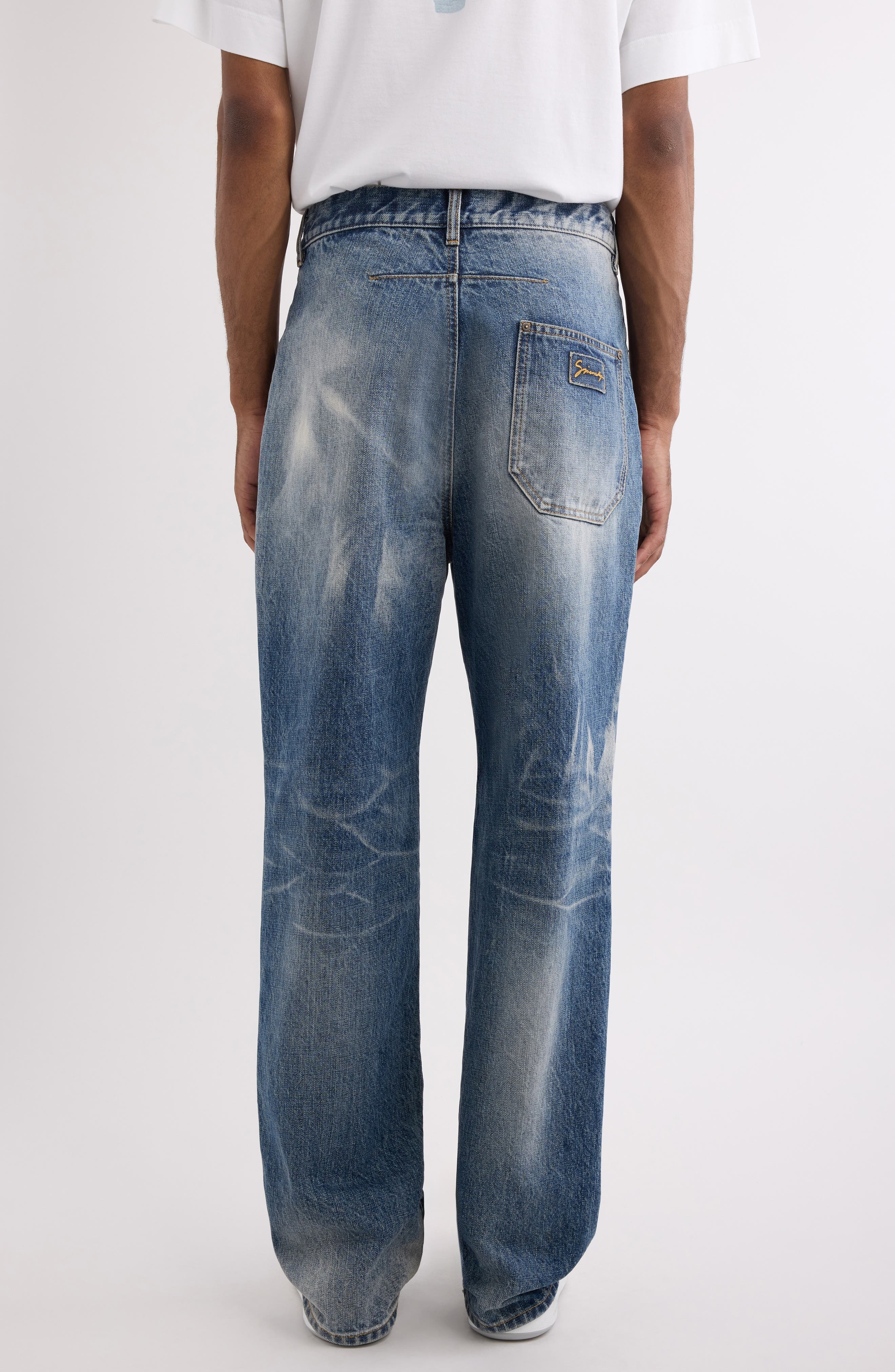 Givenchy Large Fit Jeans in Light Blue at Nordstrom - 3