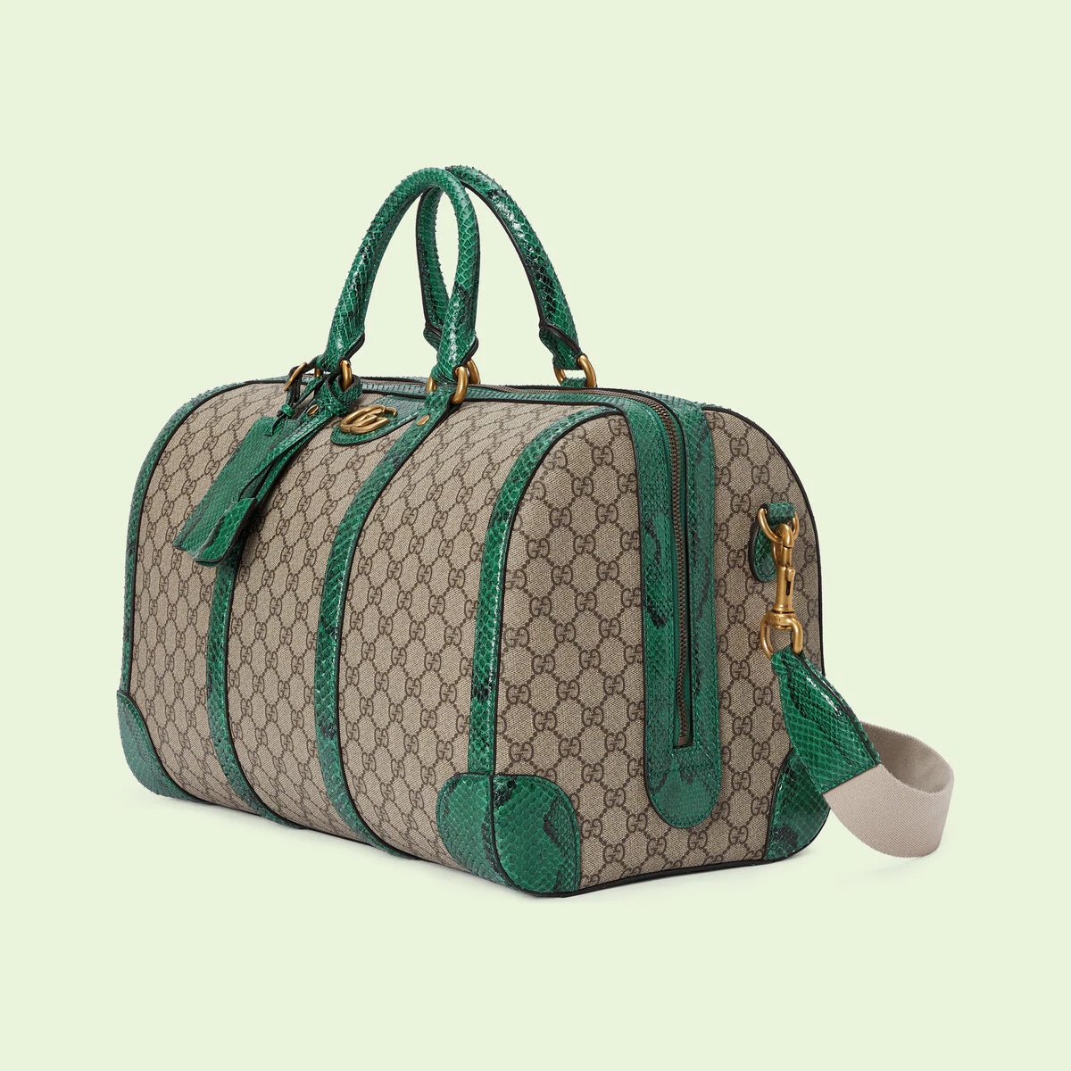 Python trim duffle bag with Double G - 2