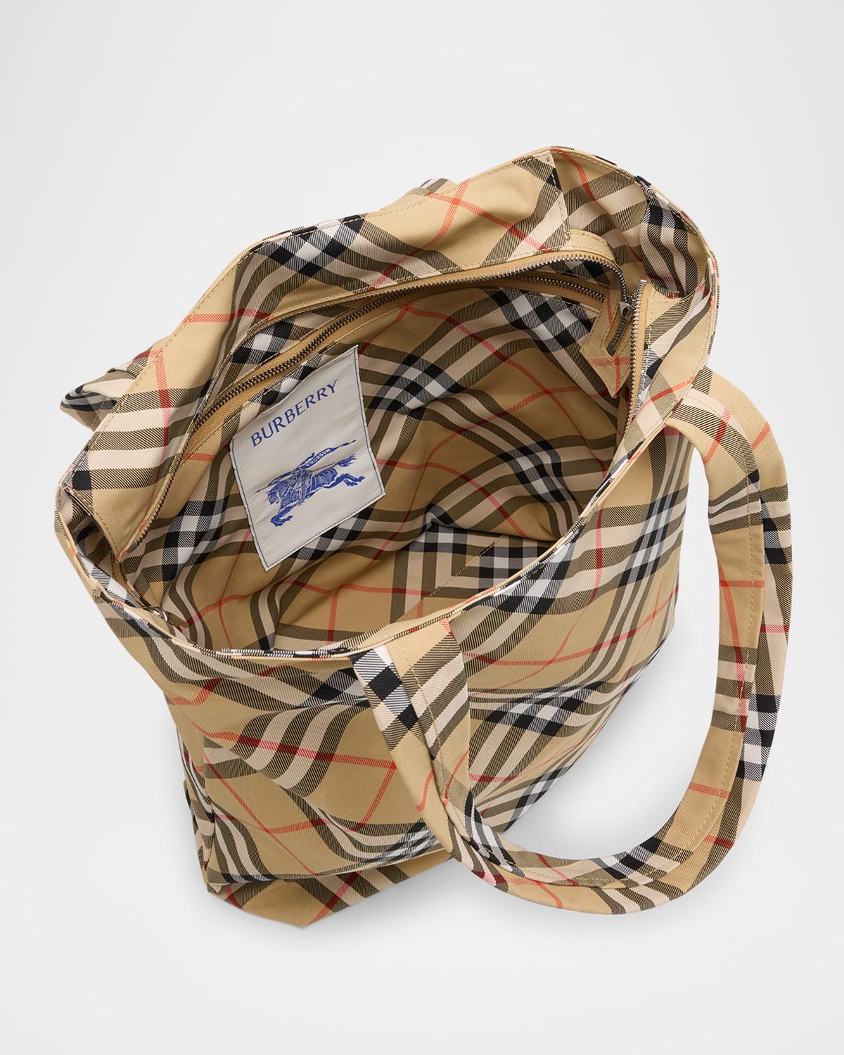Men's Check Tote Bag - 4