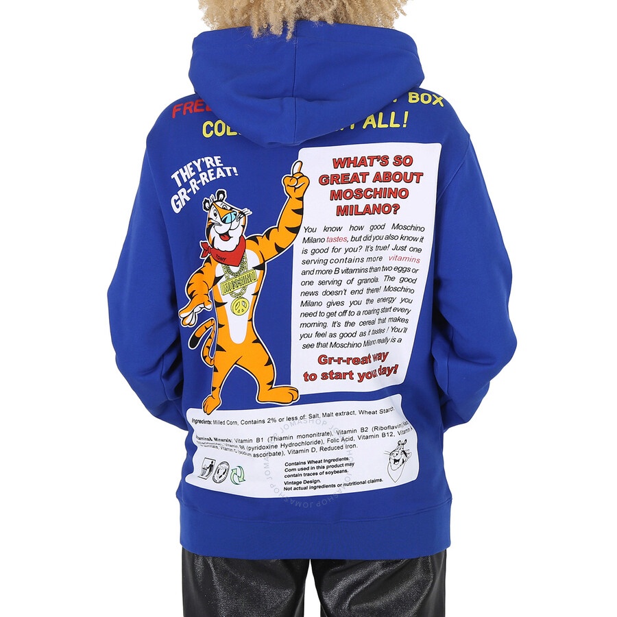 Moschino Tony the Tiger Graphic Hoodie in Blue - 6
