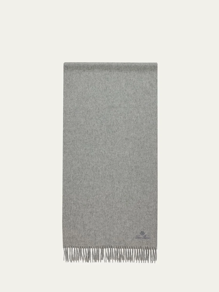 Cashmere Sciarpa Grande Fringe-Trim Scarf - 1