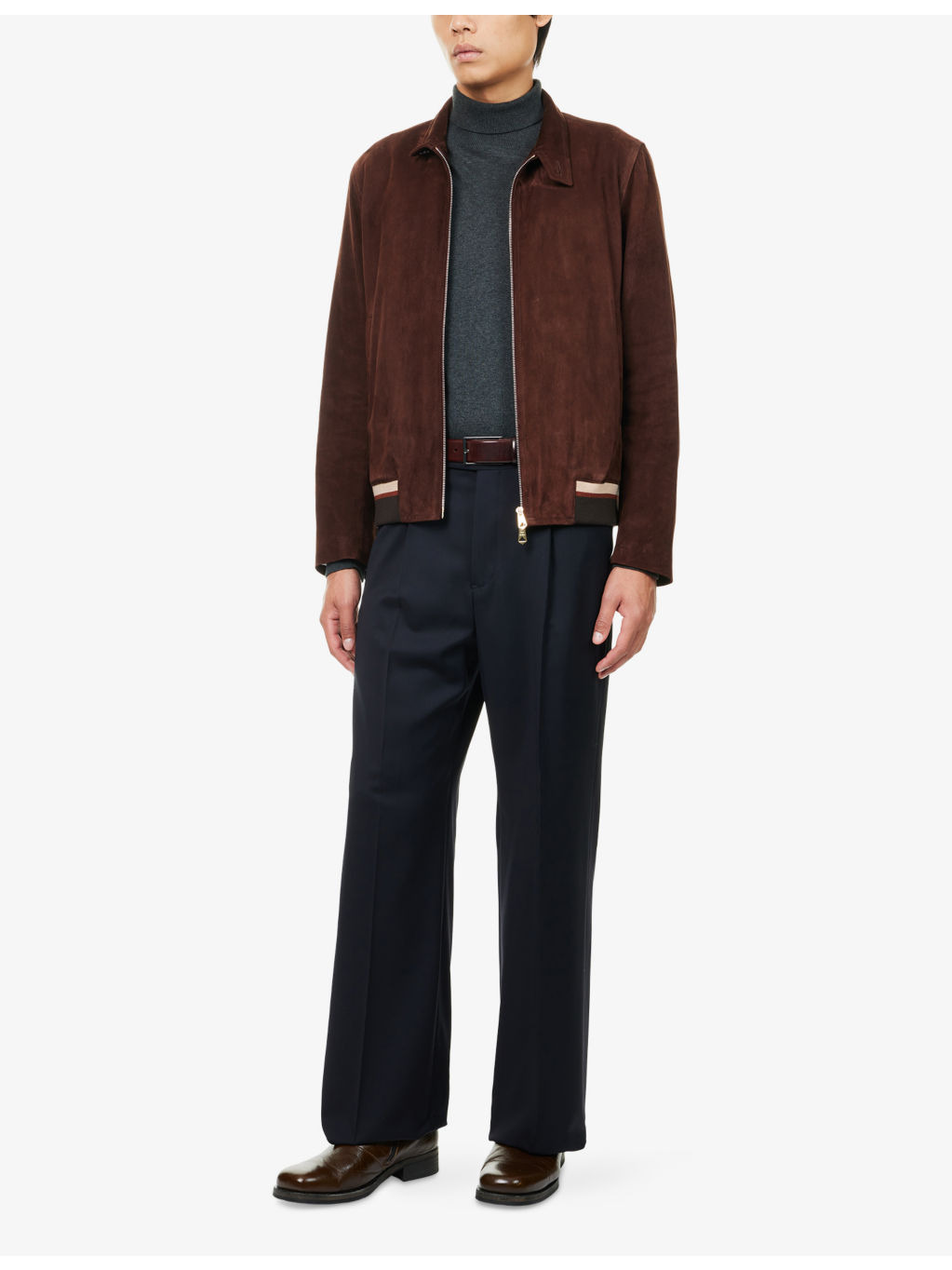Tailored Wide-Leg Wool Trousers - 2