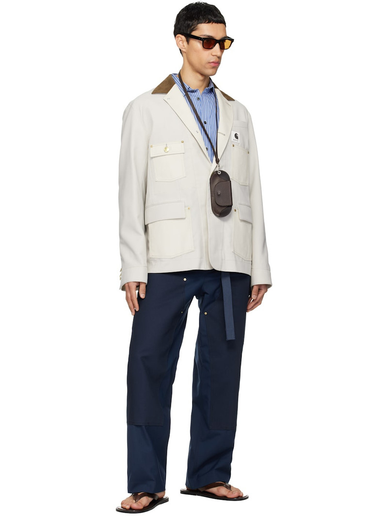 sacai Navy Carhartt WIP Edition Duck Trousers outlook