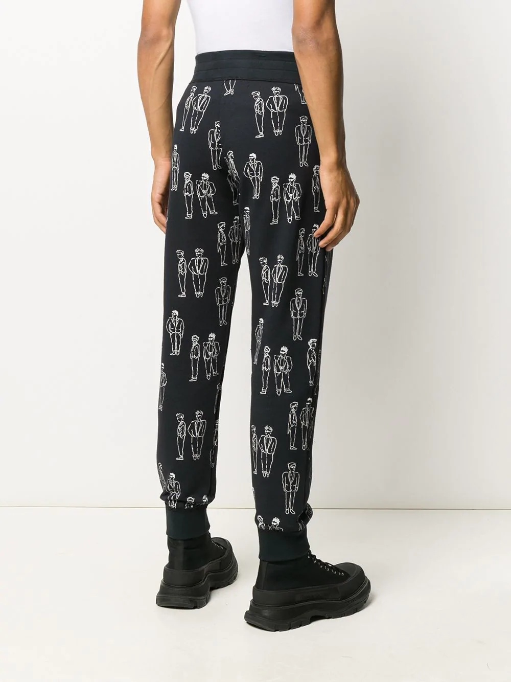 printed track pants - 4