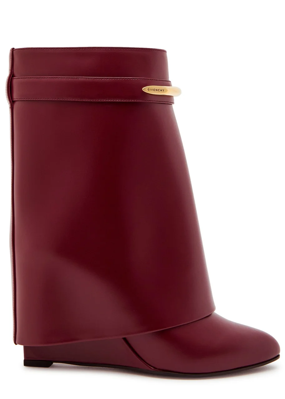 Givenchy Shark 95 Leather Mid-calf Boots - 1