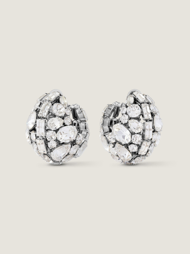 BOLD CRYSTALS CLIP EARRINGS IN METAL AND CRYSTALS 1