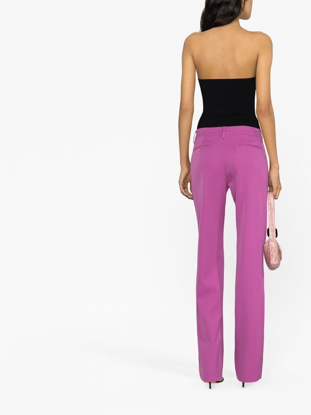 straight-leg wool trousers - 4