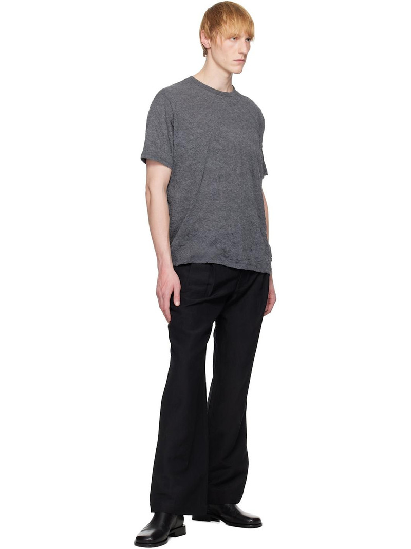 N.Hoolywood Black Tucked Trousers outlook