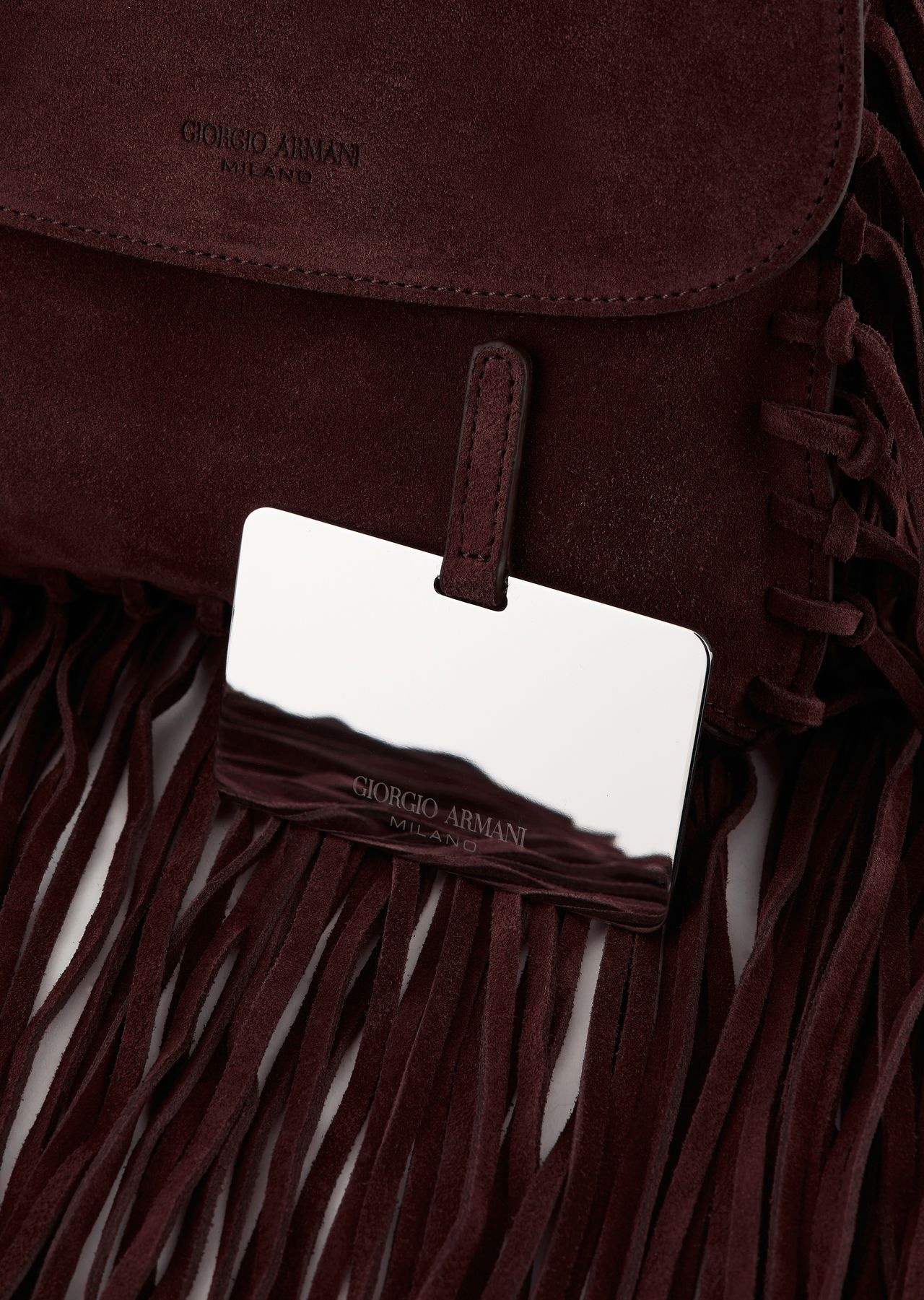 La Prima fringed suede bag - 7