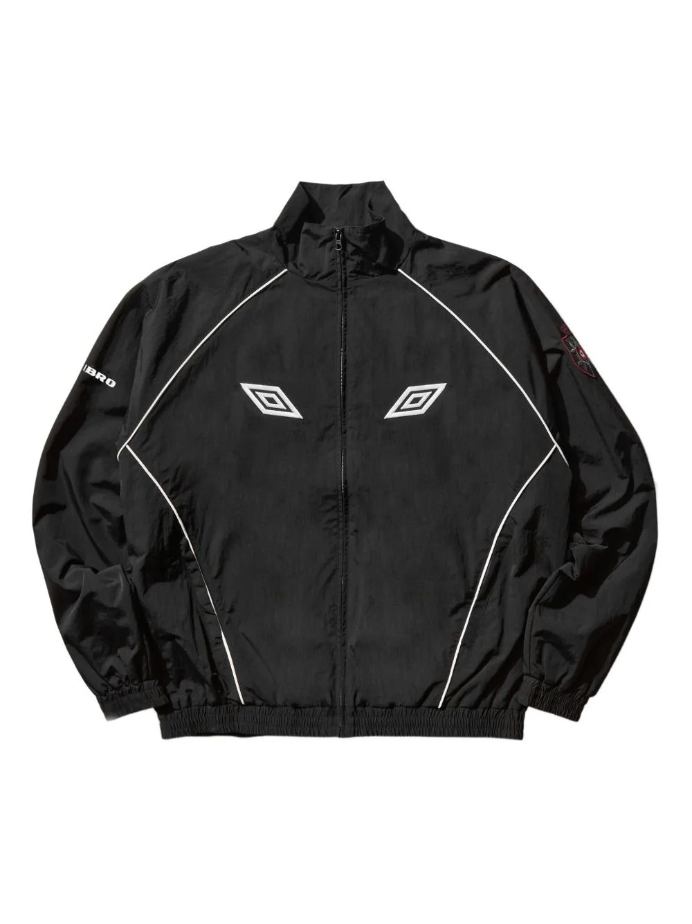 Eyes piped-trim track jacket - 1