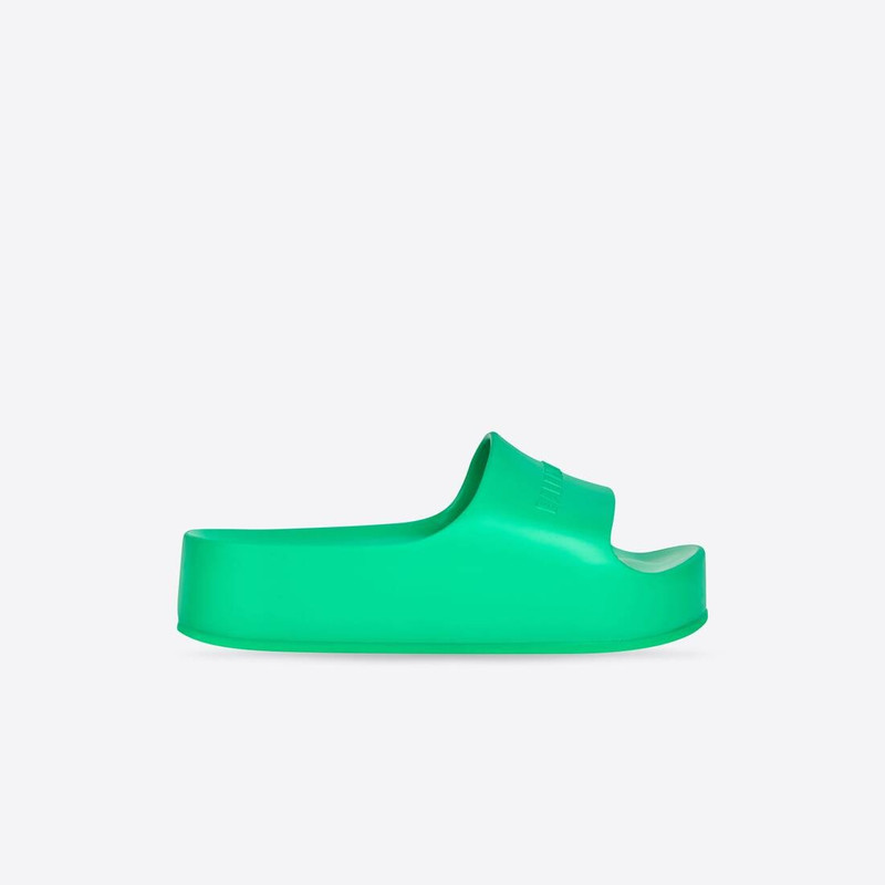 Women's Chunky Slide Sandal  in Green 1