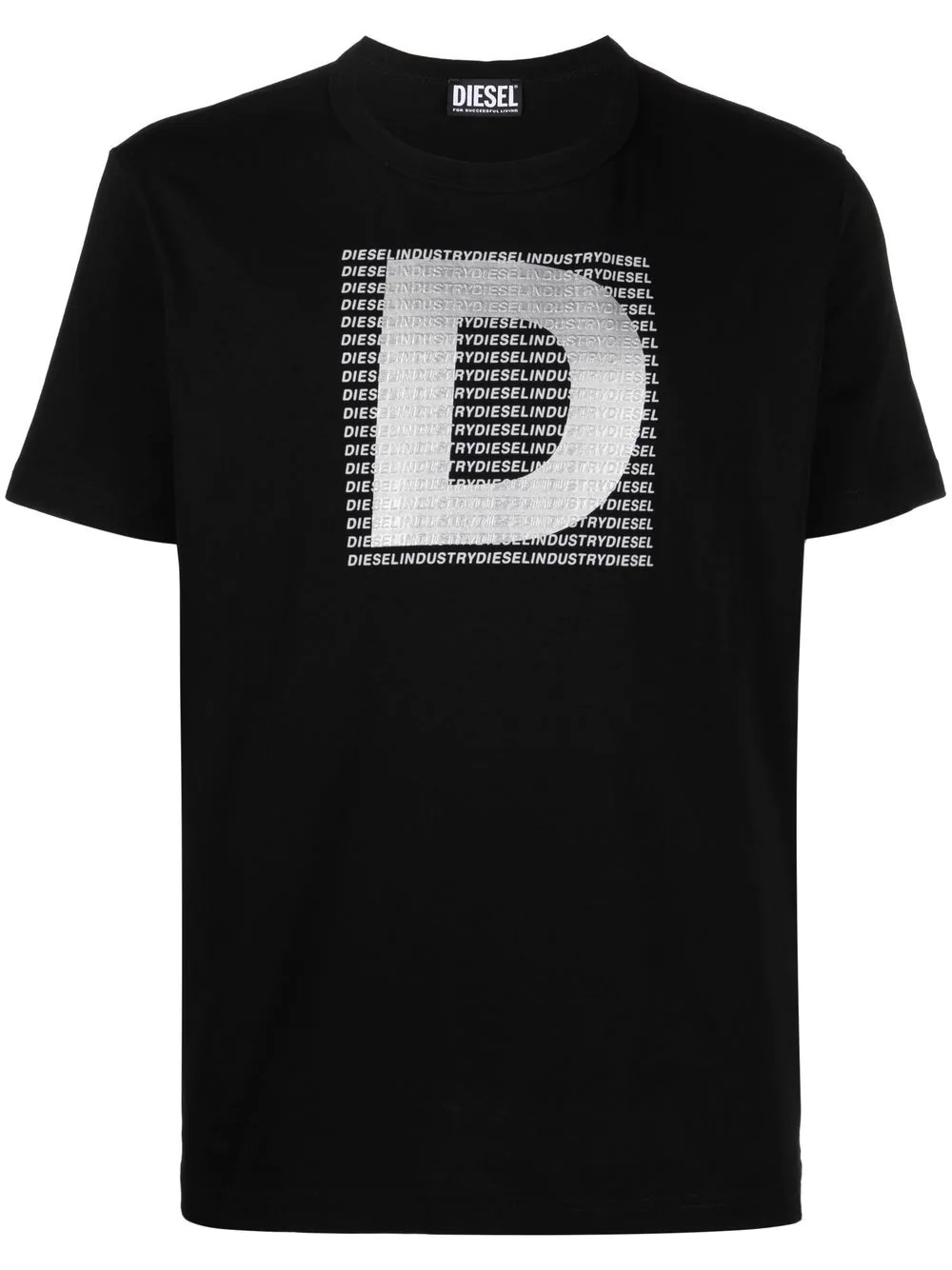 D-logo crewneck T-shirt - 1