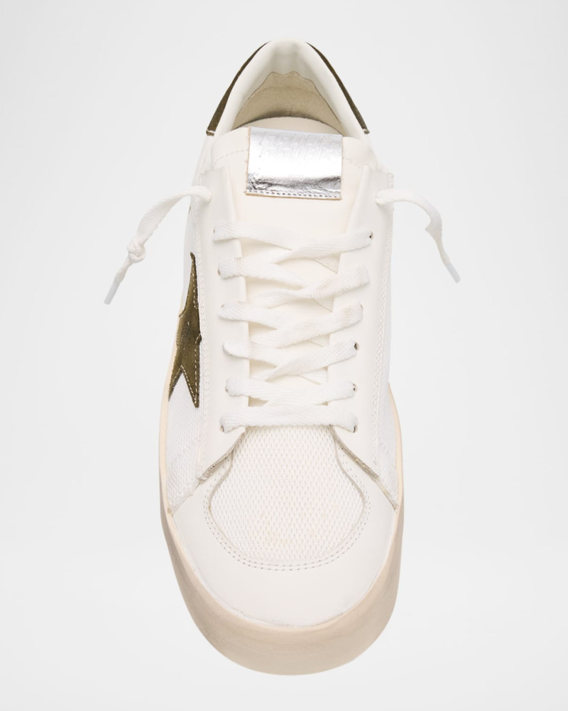 Men's Stardan Mesh and Leather Low-Top Sneakers 6