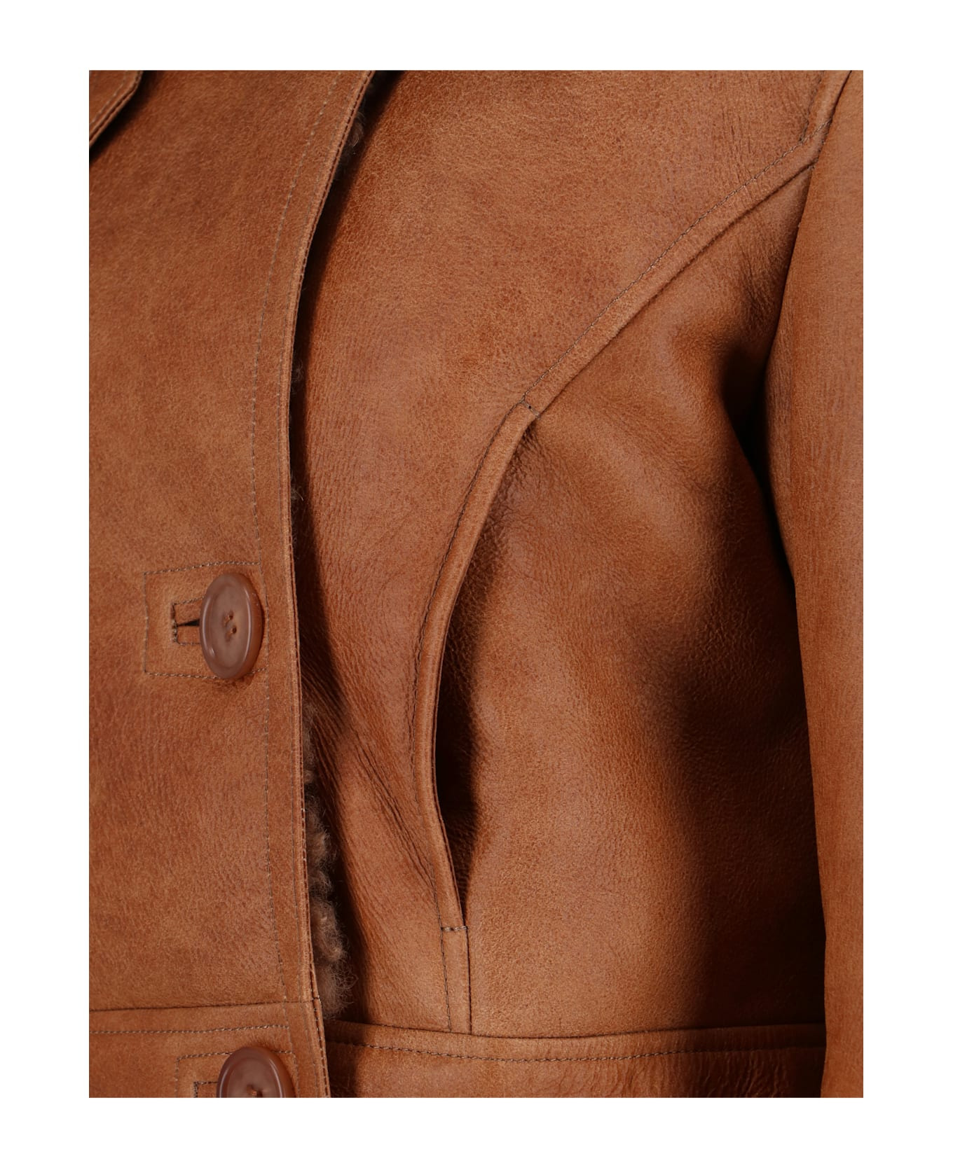 Crop Leather Jacket - 3