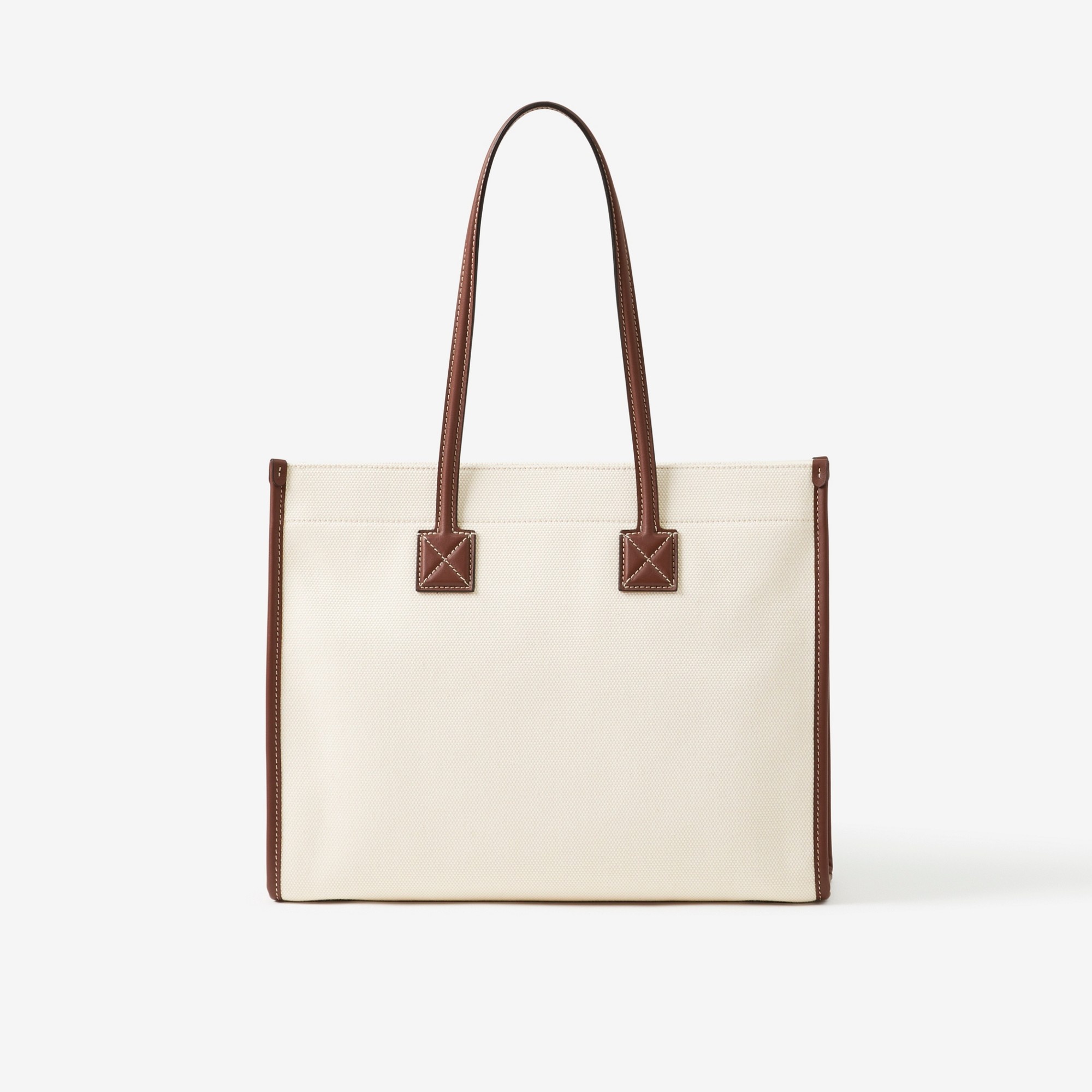 Small Two-tone Canvas and Leather Freya Tote - 3