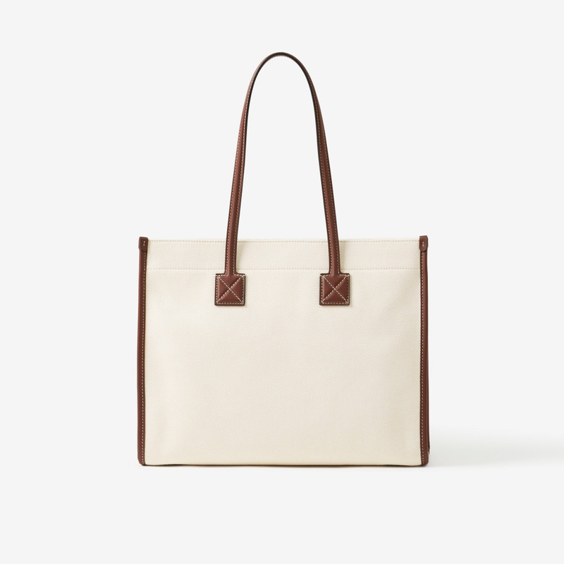 Burberry Small Two-tone Canvas and Leather Freya Tote outlook
