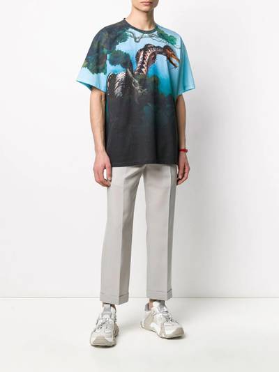 Valentino All-Over Dragons Print T-shirt outlook