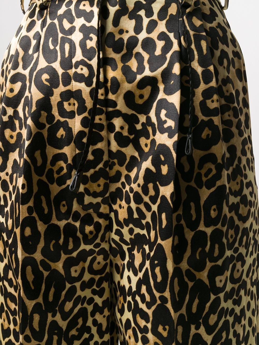 leopard print wide-leg trousers - 5