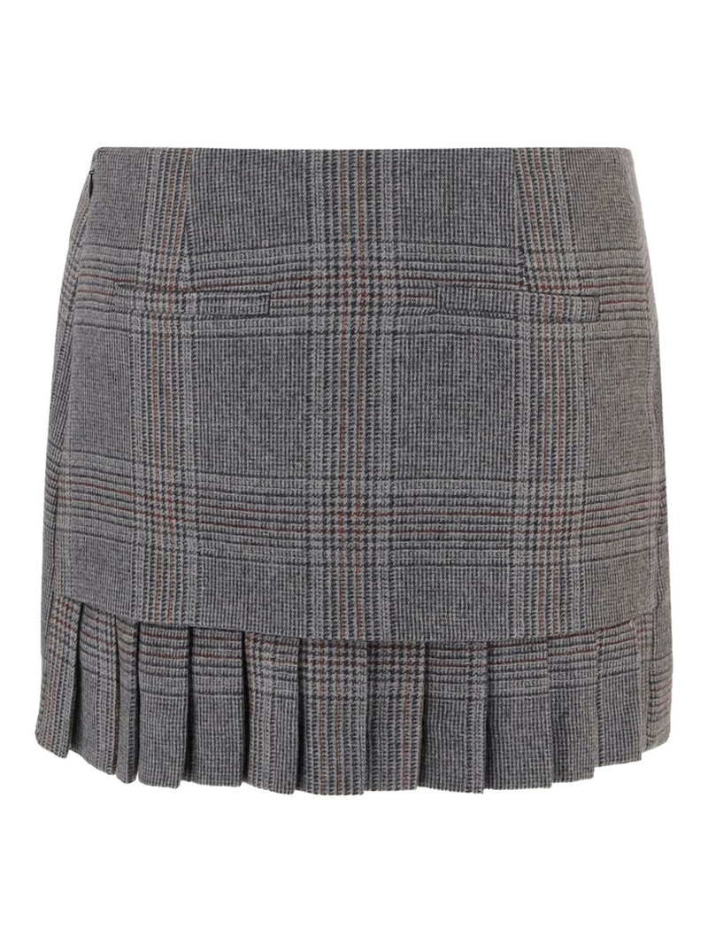 The Garment check pleated mini skirt outlook