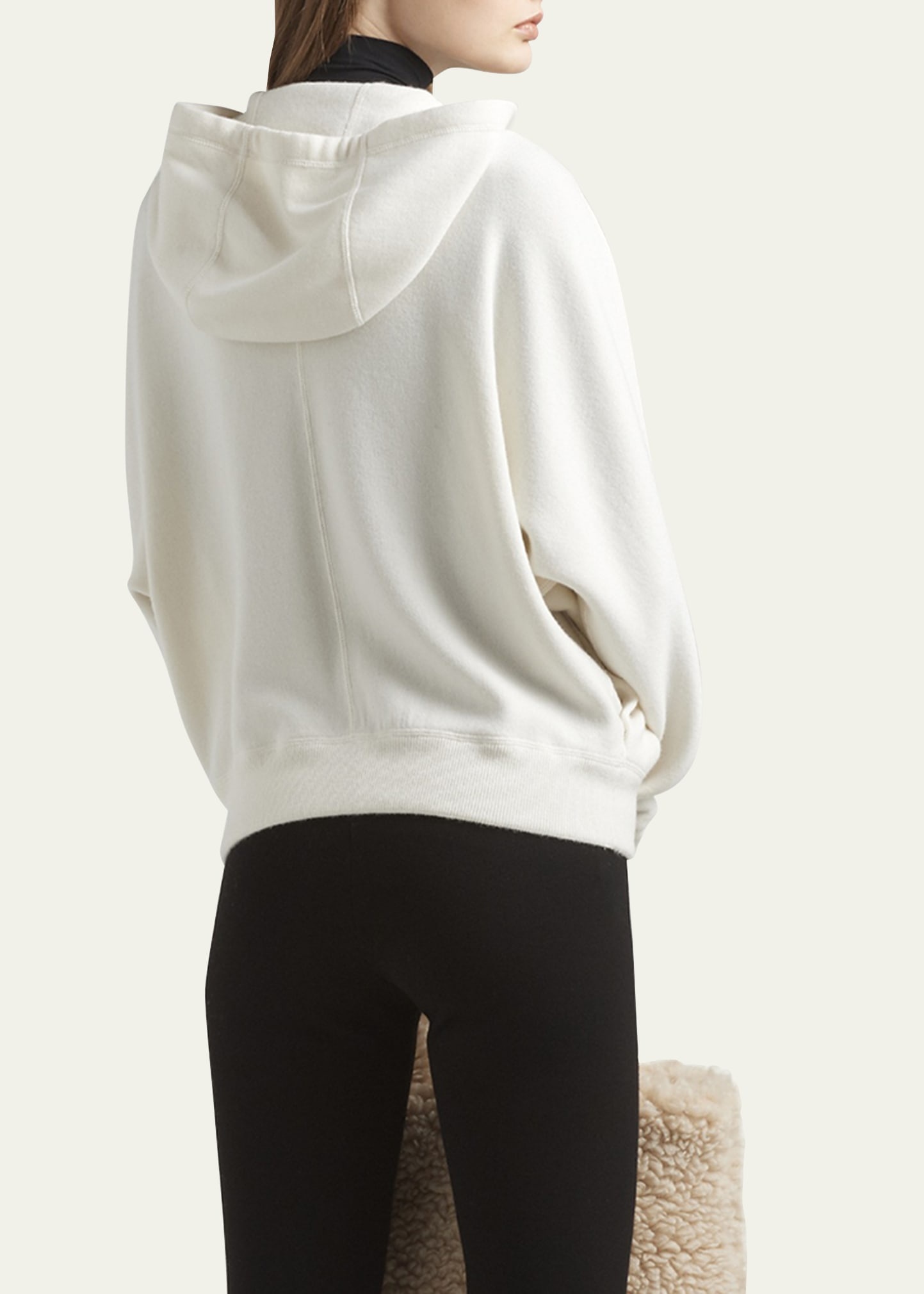 Cashmere Zip-Up Sweatshirt with Logo Detail - 3