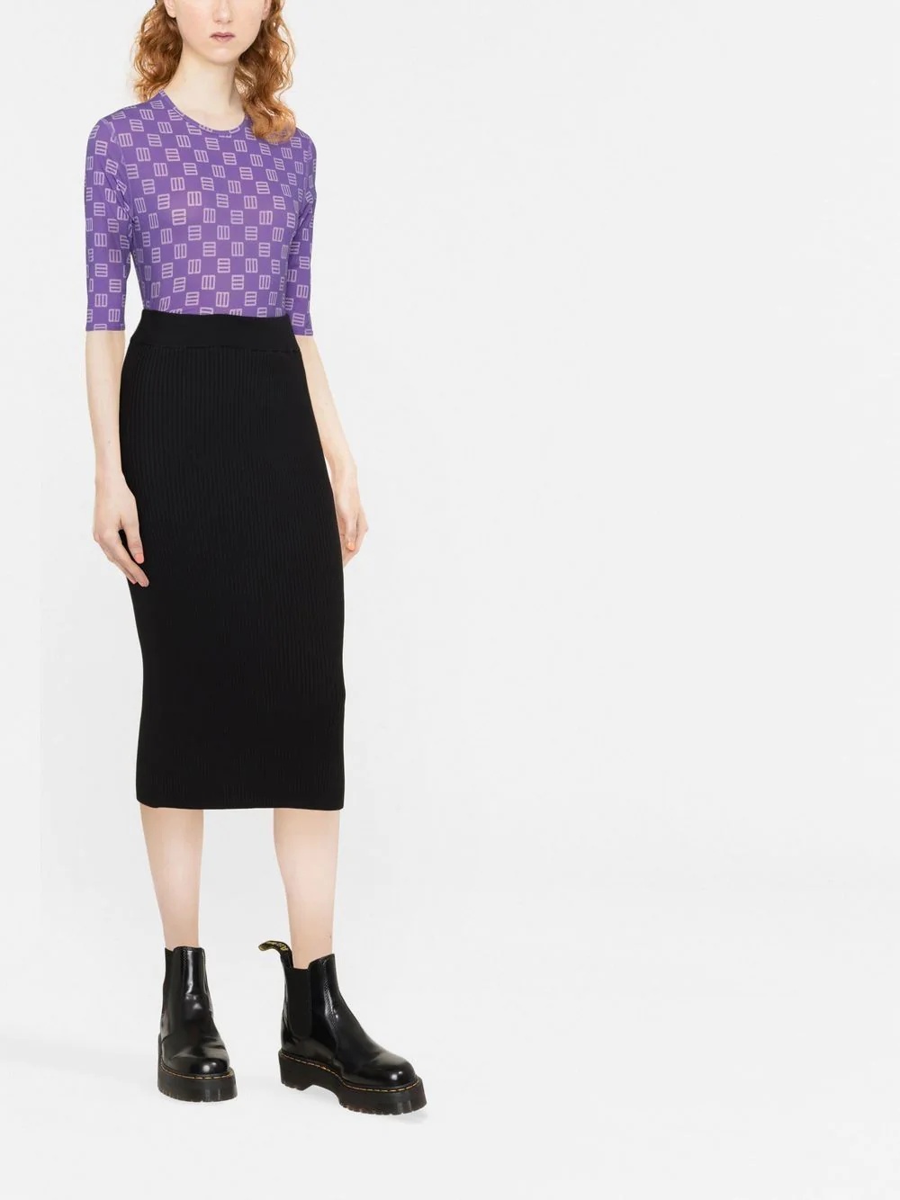knitted midi skirt - 2