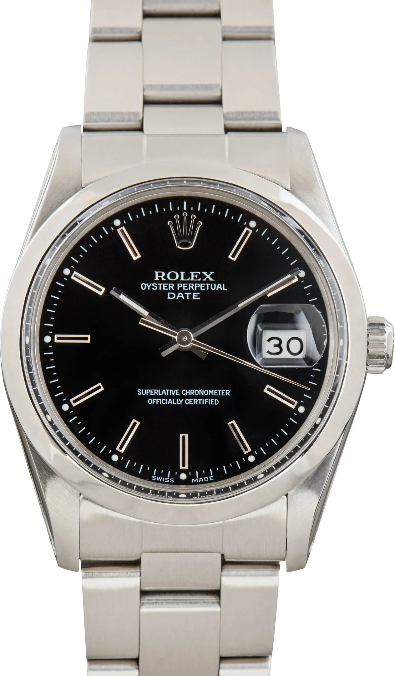 Rolex Date Ref 15000 Black Dial - 1