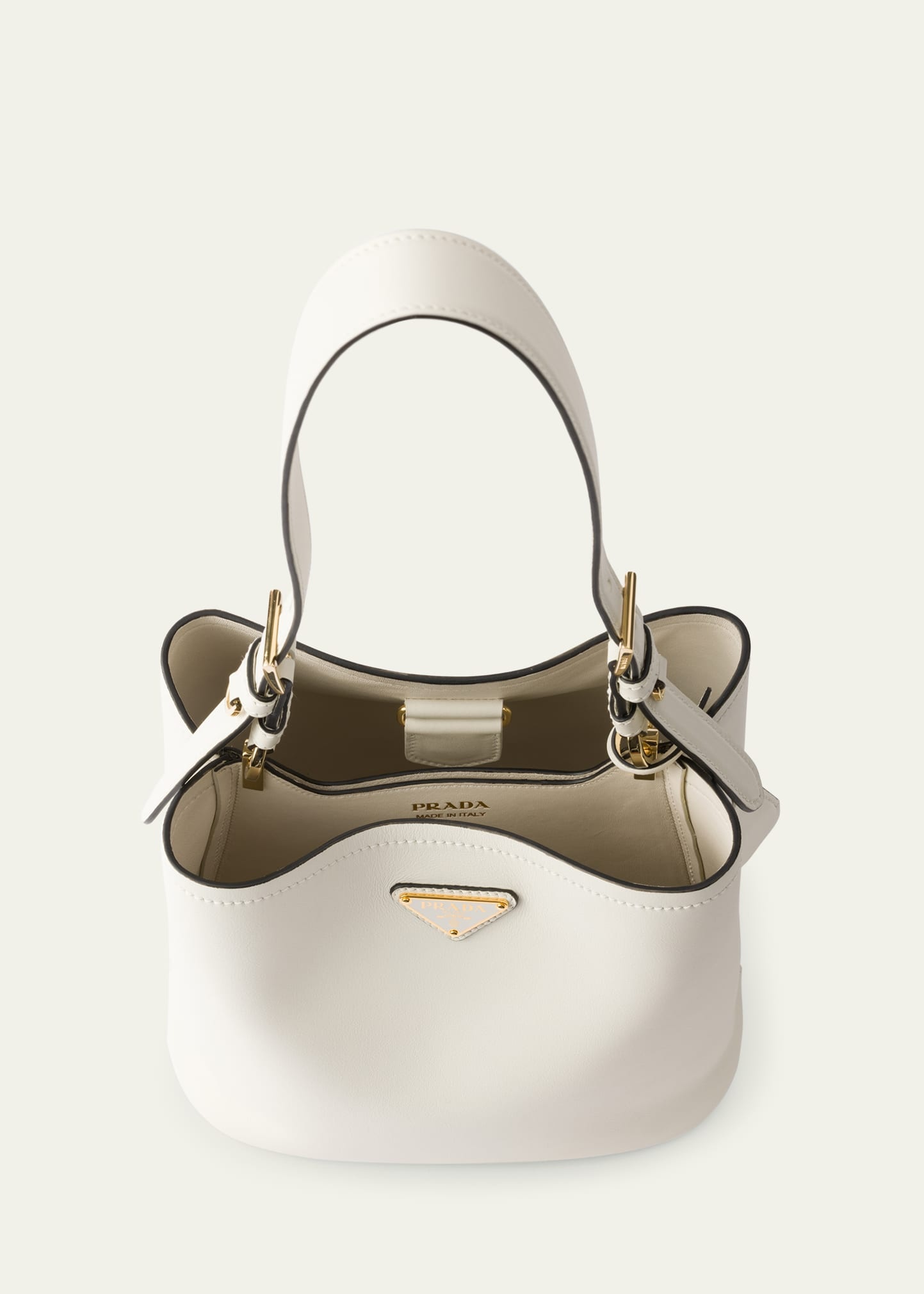 Bucket Leather Shoulder Bag - 4