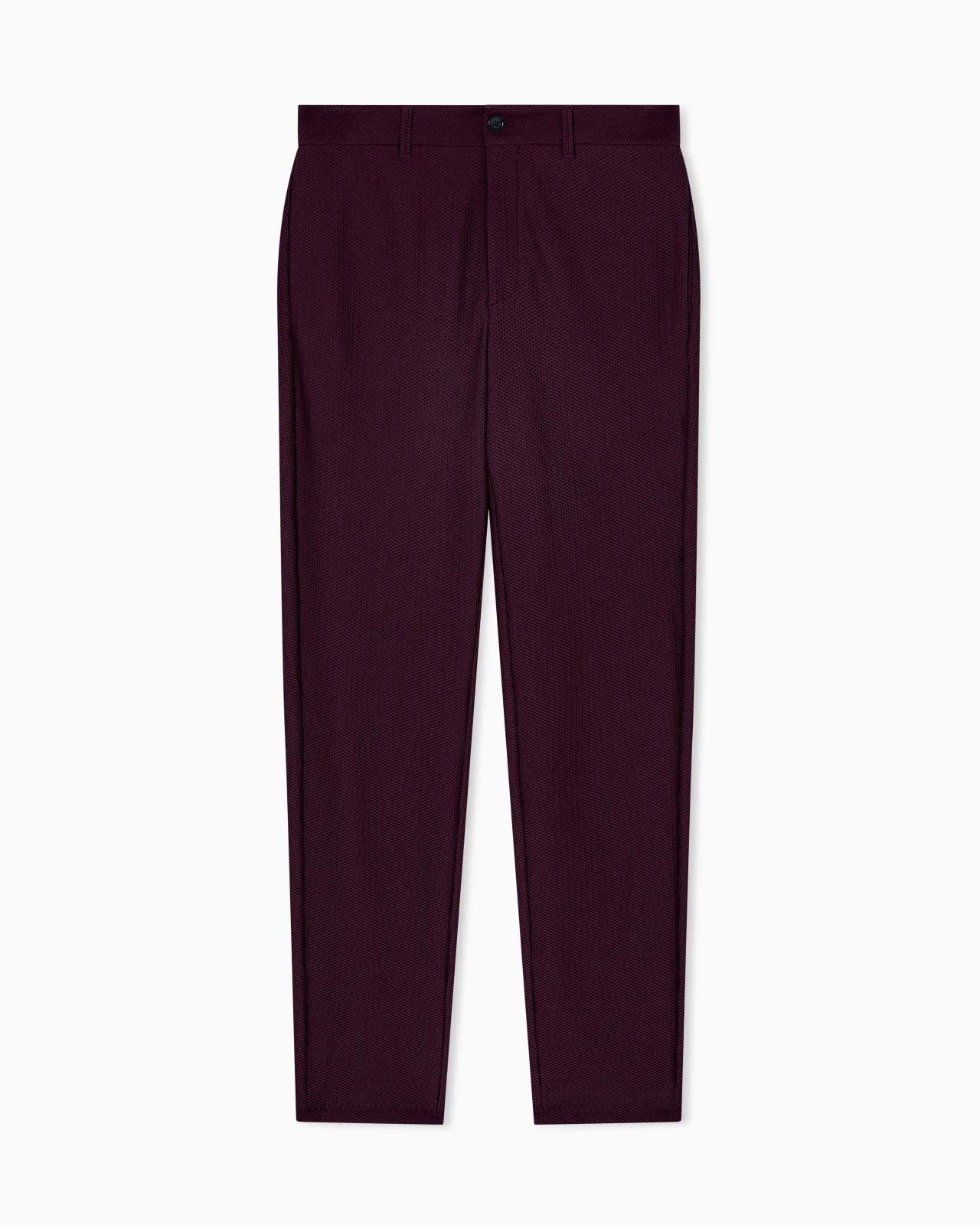 TECHNICAL WAFFLE FLAT-FRONT TROUSERS - 1