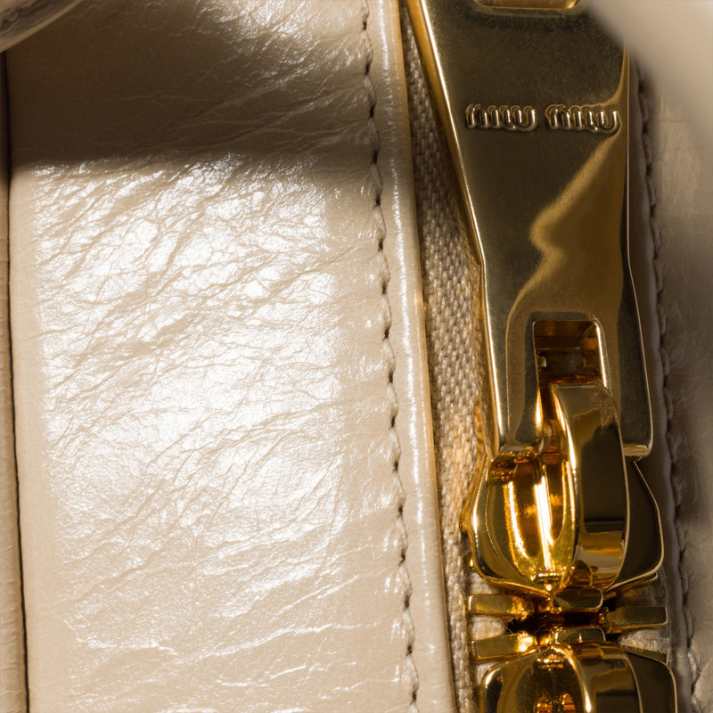 Arcadie shiny matelassé leather bag 5