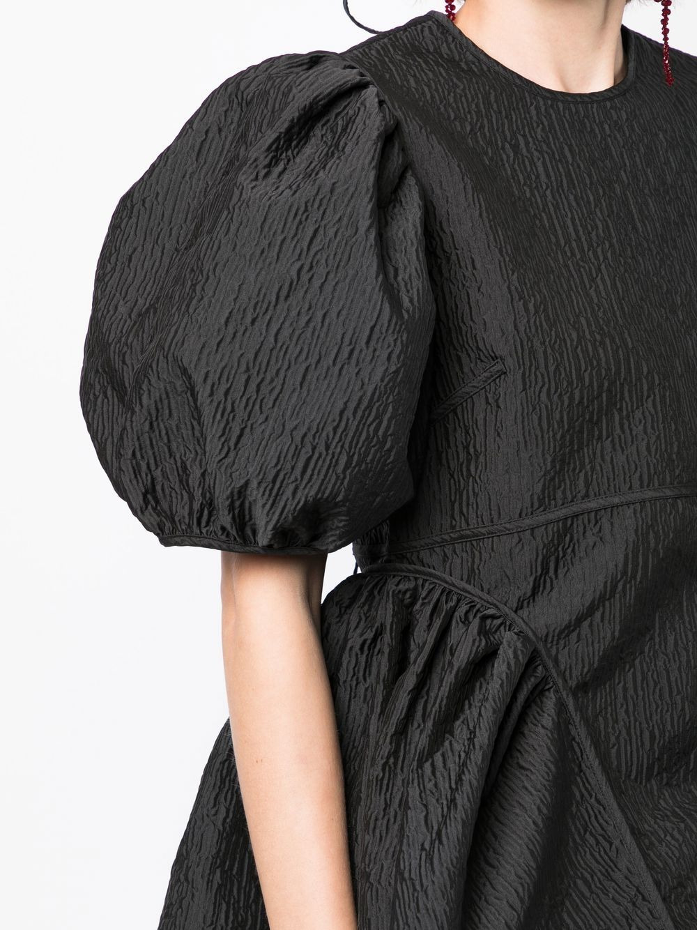 puff-sleeve peplum blouse - 5