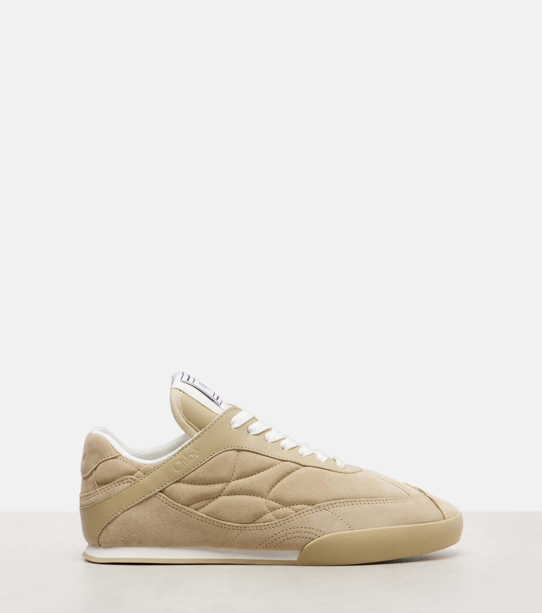 Chloé Kick leather-trimmed suede sneakers - 4