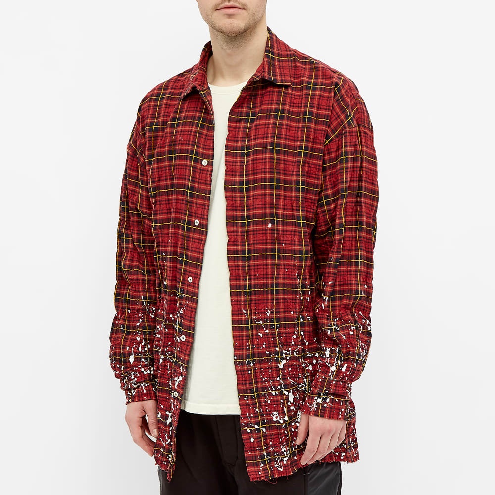 Palm Angels Back Logo Checked Overshirt - 5