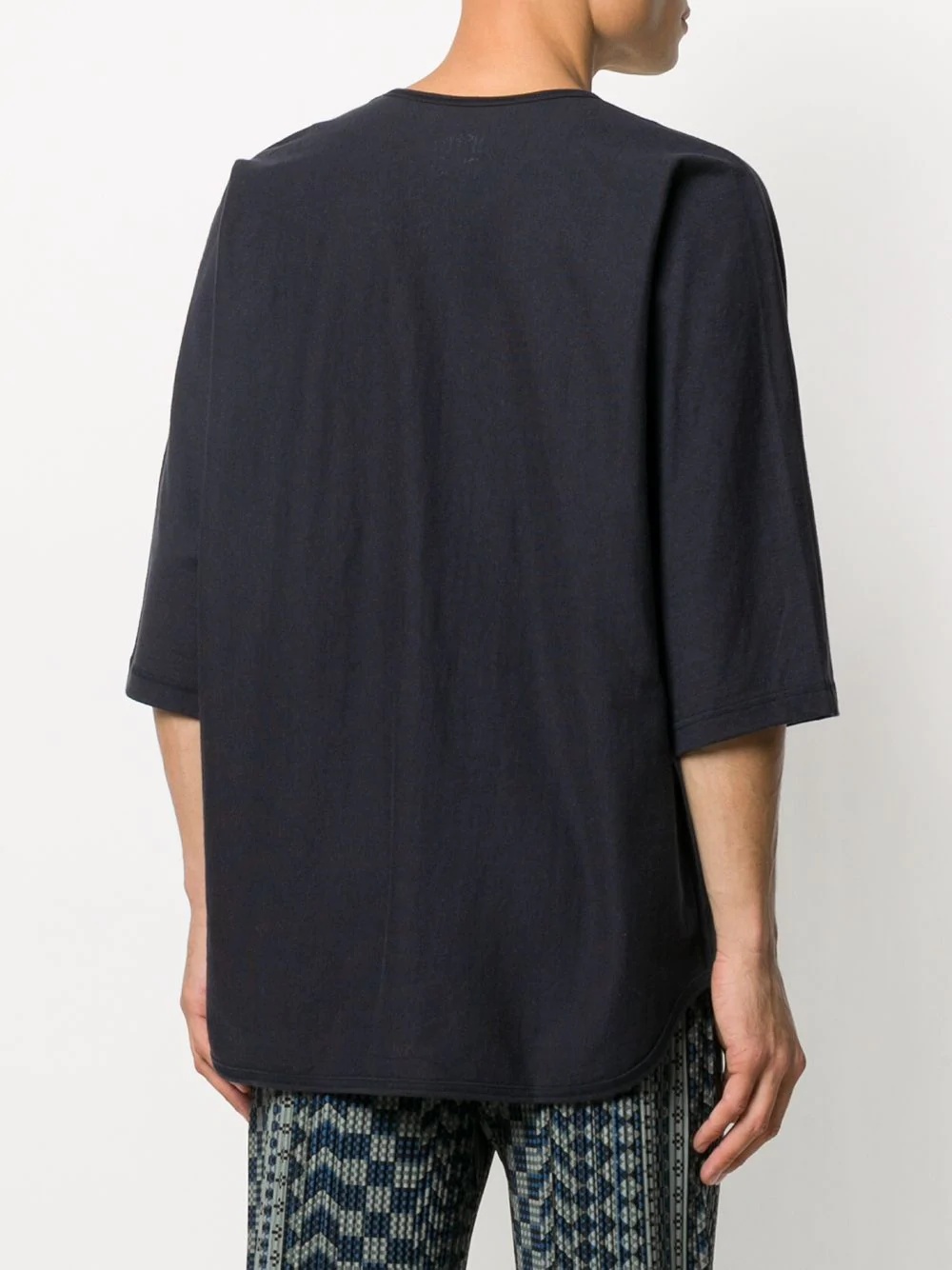 oversize V-neck T-shirt - 4