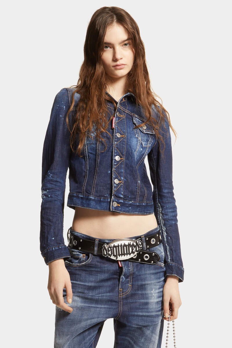 ★Dsquared2★DARK CB WASH CLASSIC DENIM WORKER JACKET★ DSQUARED2 DARK CB WASH CLASSIC DENIM WORKER JACKET | REVERSIBLE