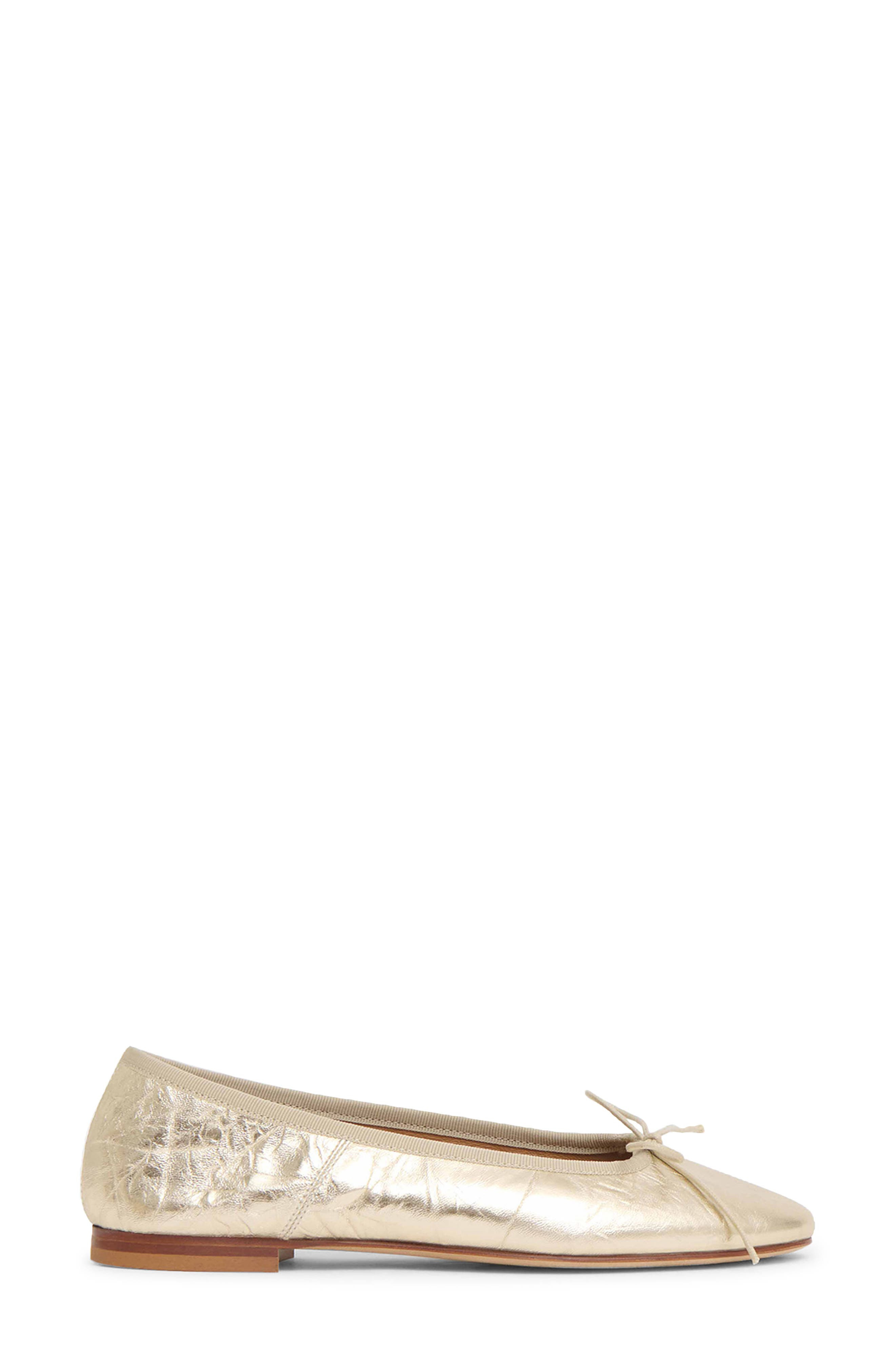 Mansur Gavriel Ballet Flat in Crinkle Gold at Nordstrom - 2