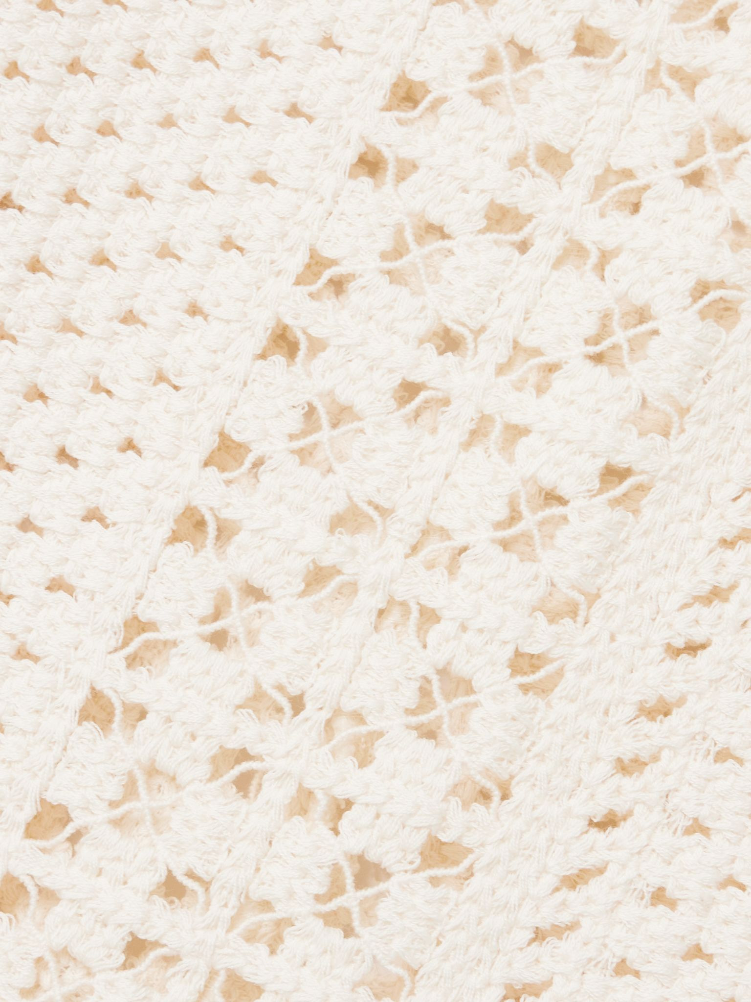 Playa pearl-embellished crocheted cotton maxi dress Cream - 4