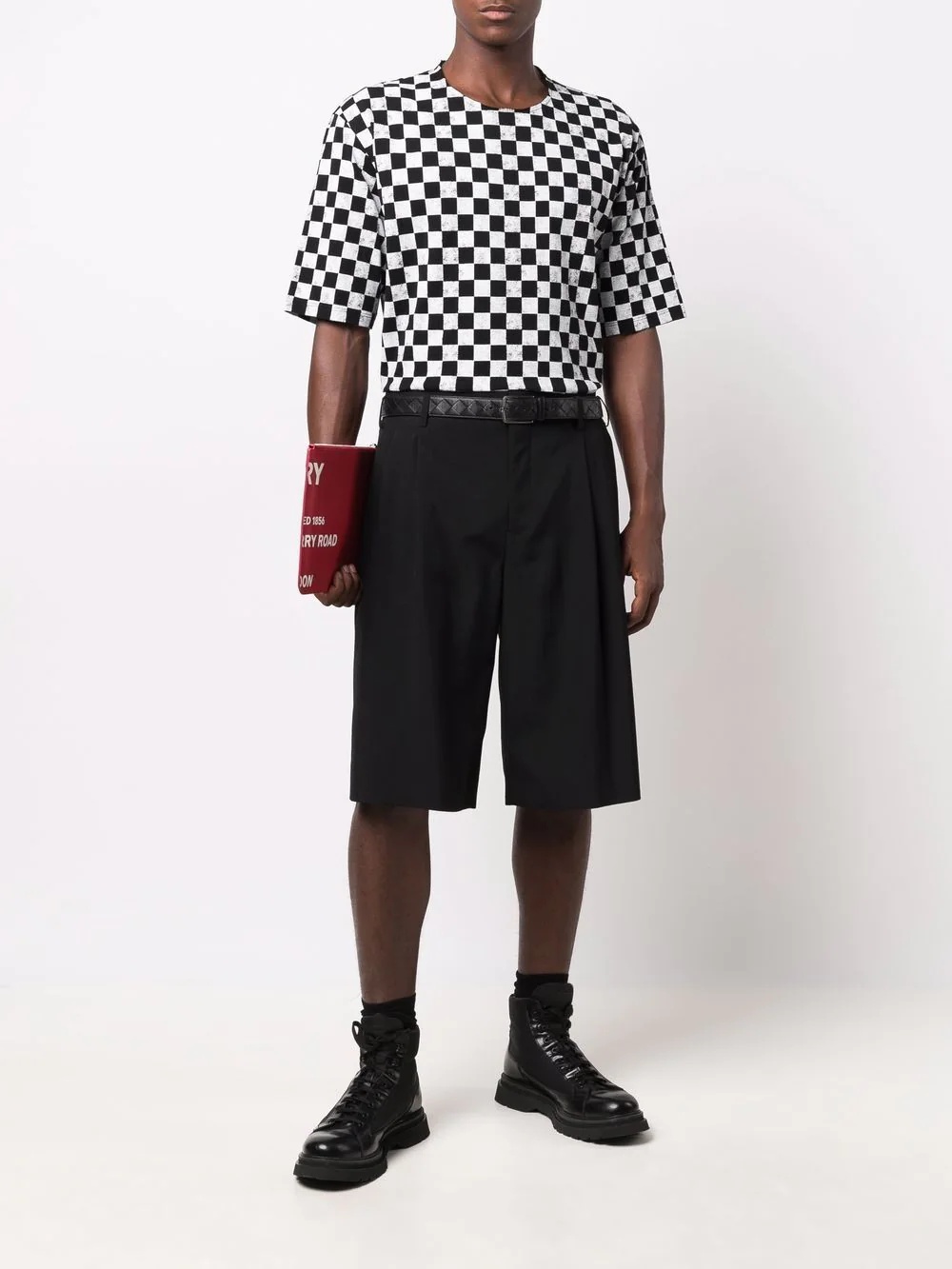 check-print T-shirt - 2