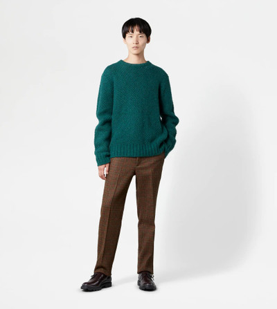 Tod's ROUND NECK JUMPER SILK BLEND - GREEN outlook